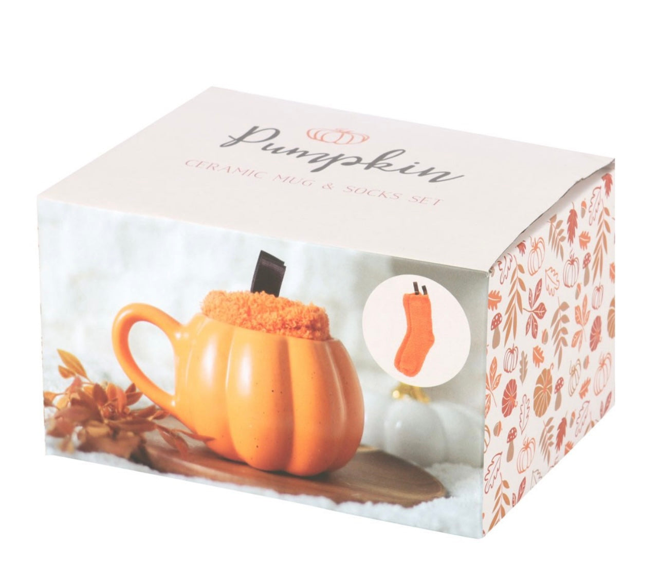 Pumpkin Mug & Socks Set
