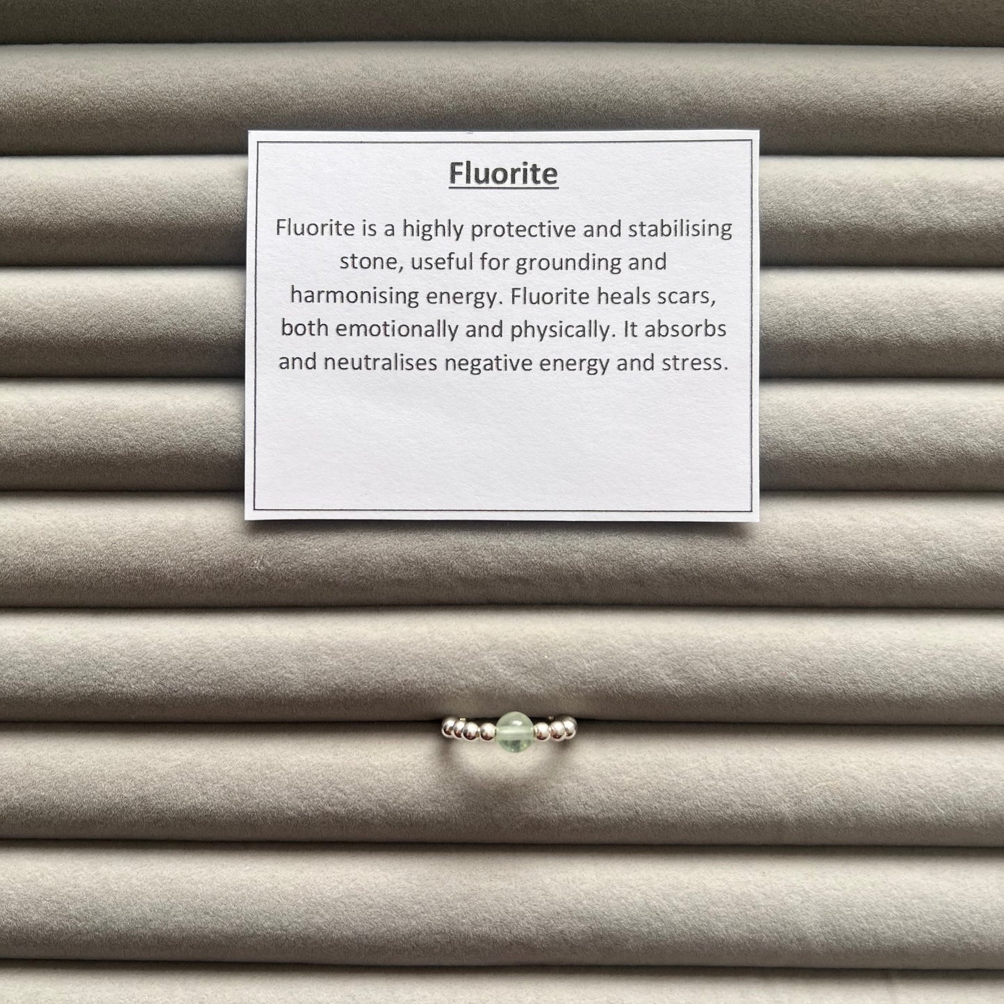 Fluorite Sterling Silver Ring