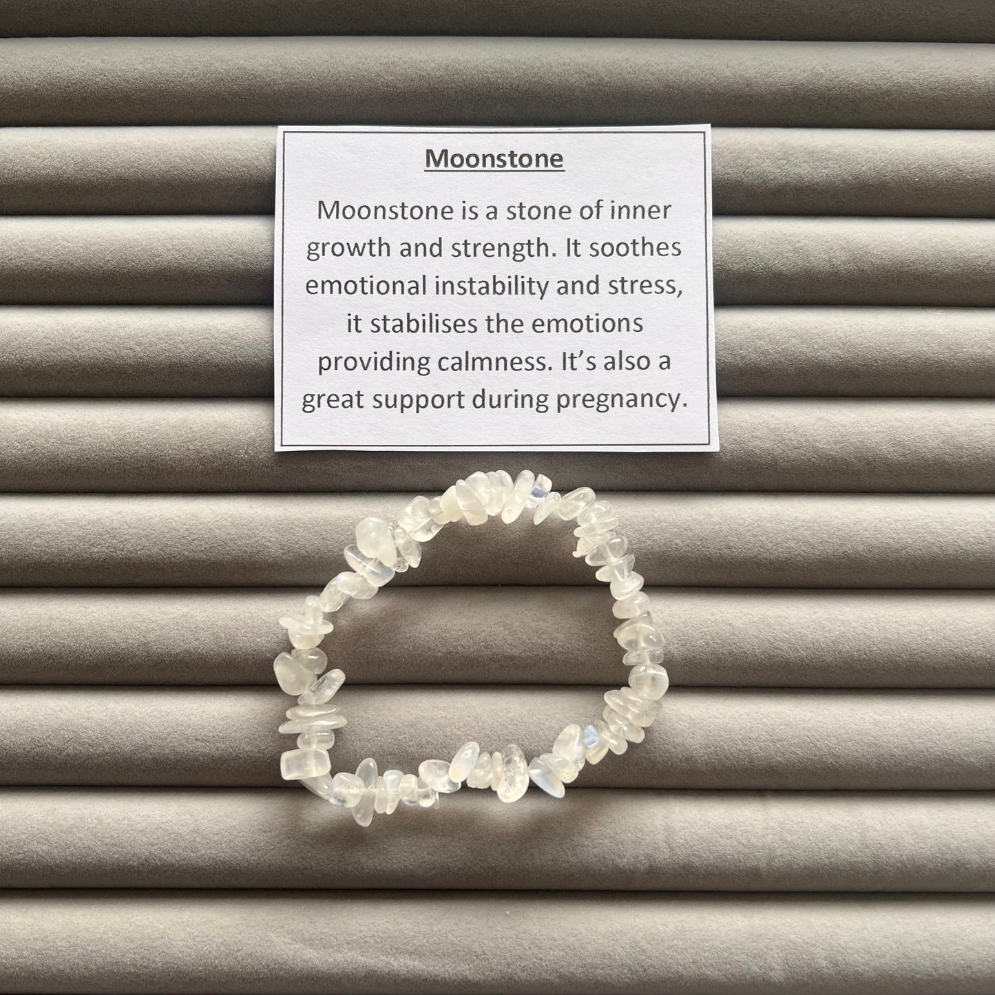 Moonstone Chip Bracelet