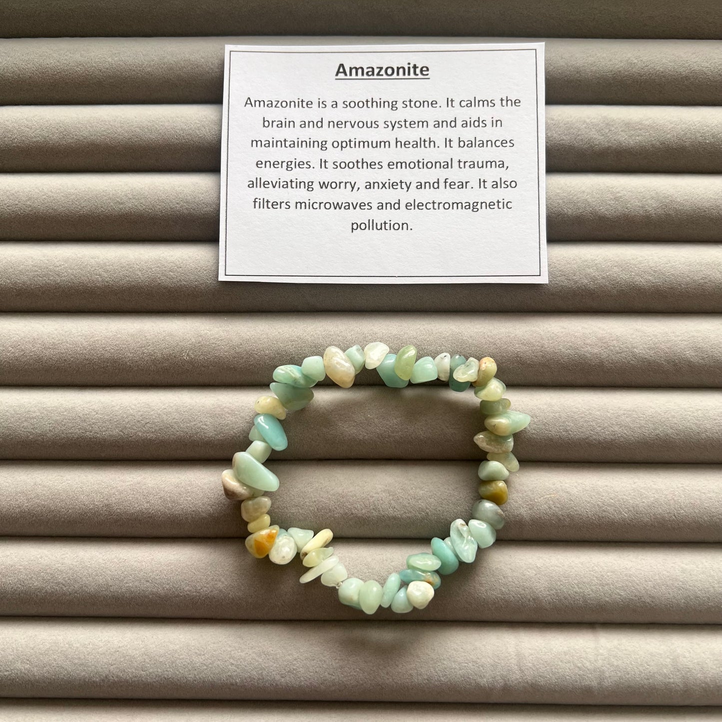 Amazonite Chip Bracelet