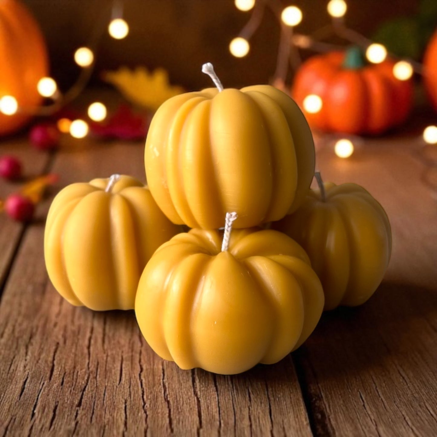 Beeswax Pumpkin Candle