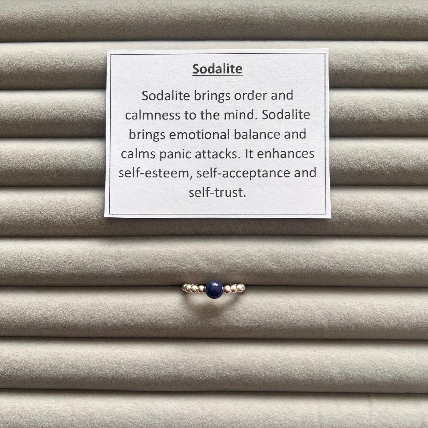 Sodalite Sterling Silver Ring