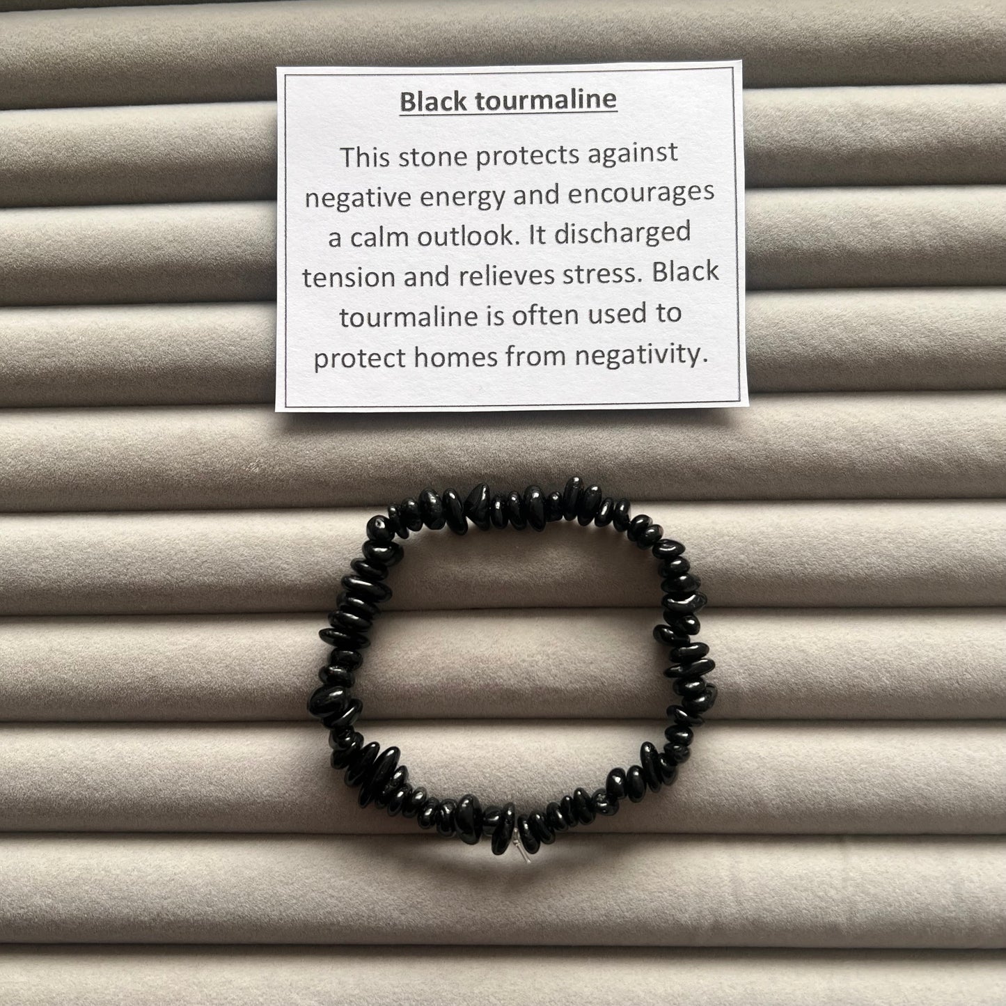 Black Tourmaline Chip Bracelet