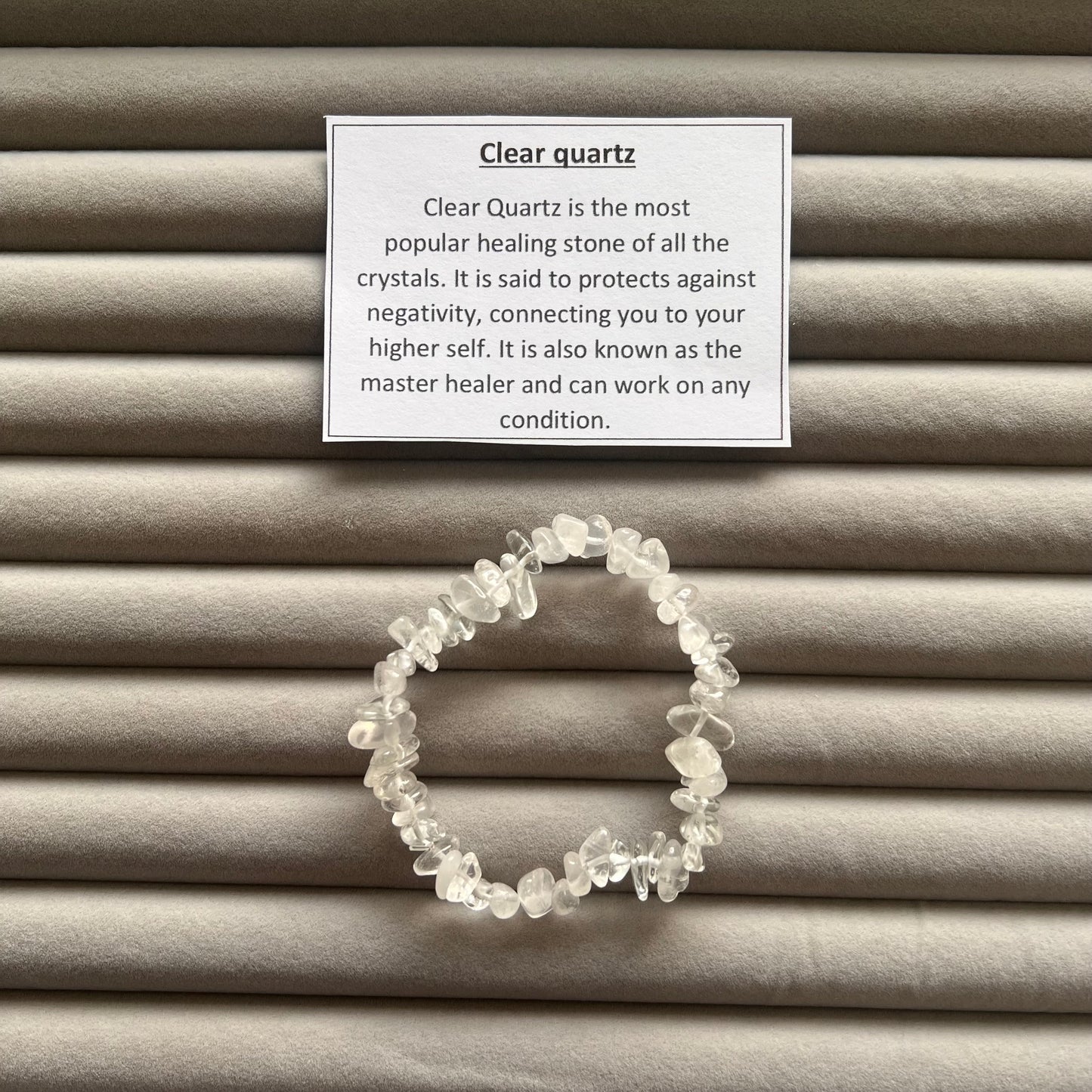 Clear Quartz Chip Bracelet