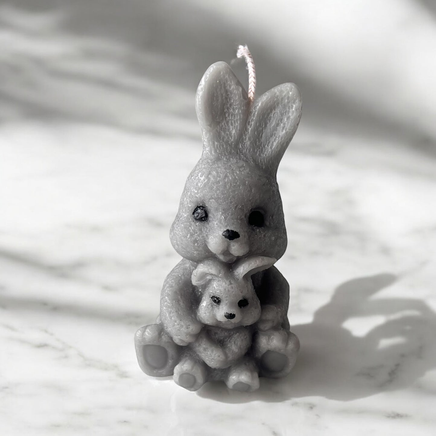 Bunny and Baby Beeswax Candle
