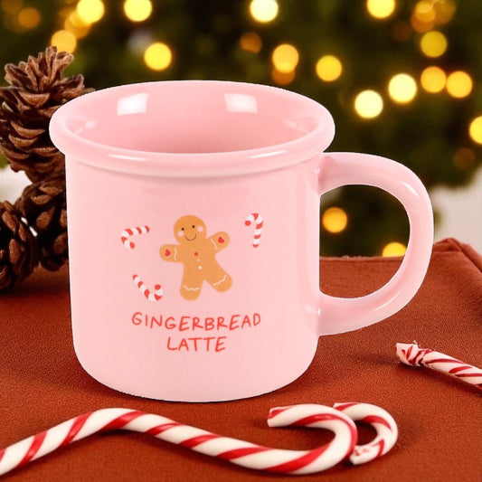 Pink Gingerbread Mug