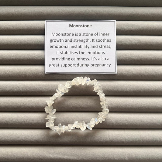 Moonstone Chip Bracelet