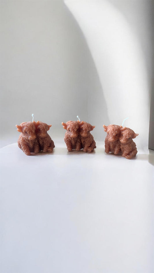 Highland Cow Cuddle Candle