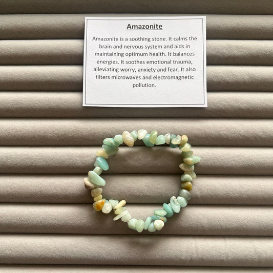 Amazonite Chip Bracelet