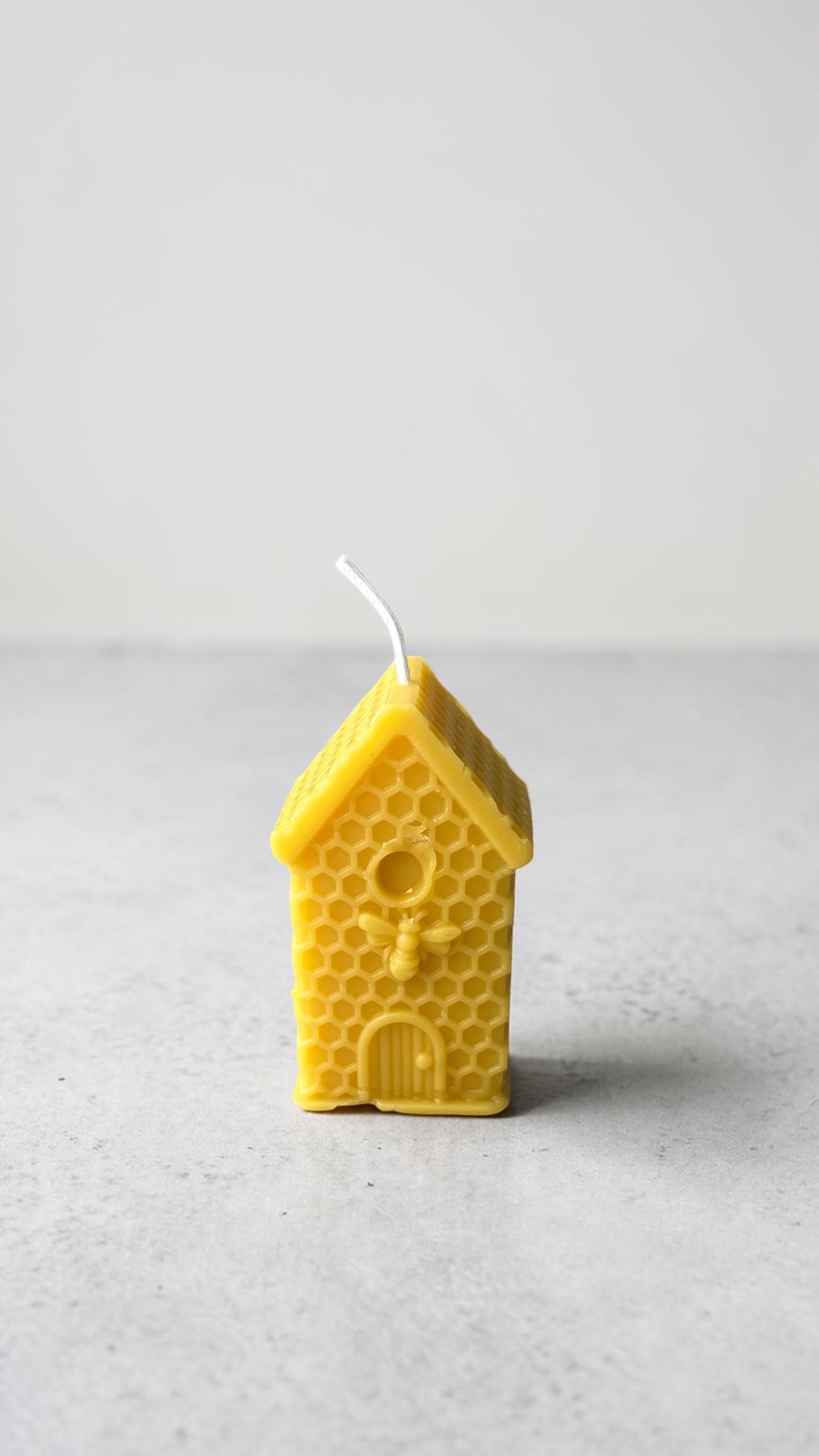 Yellow Beeswax Hive Pillar Candle