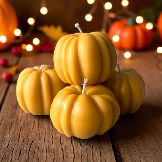 Beeswax Pumpkin Candle