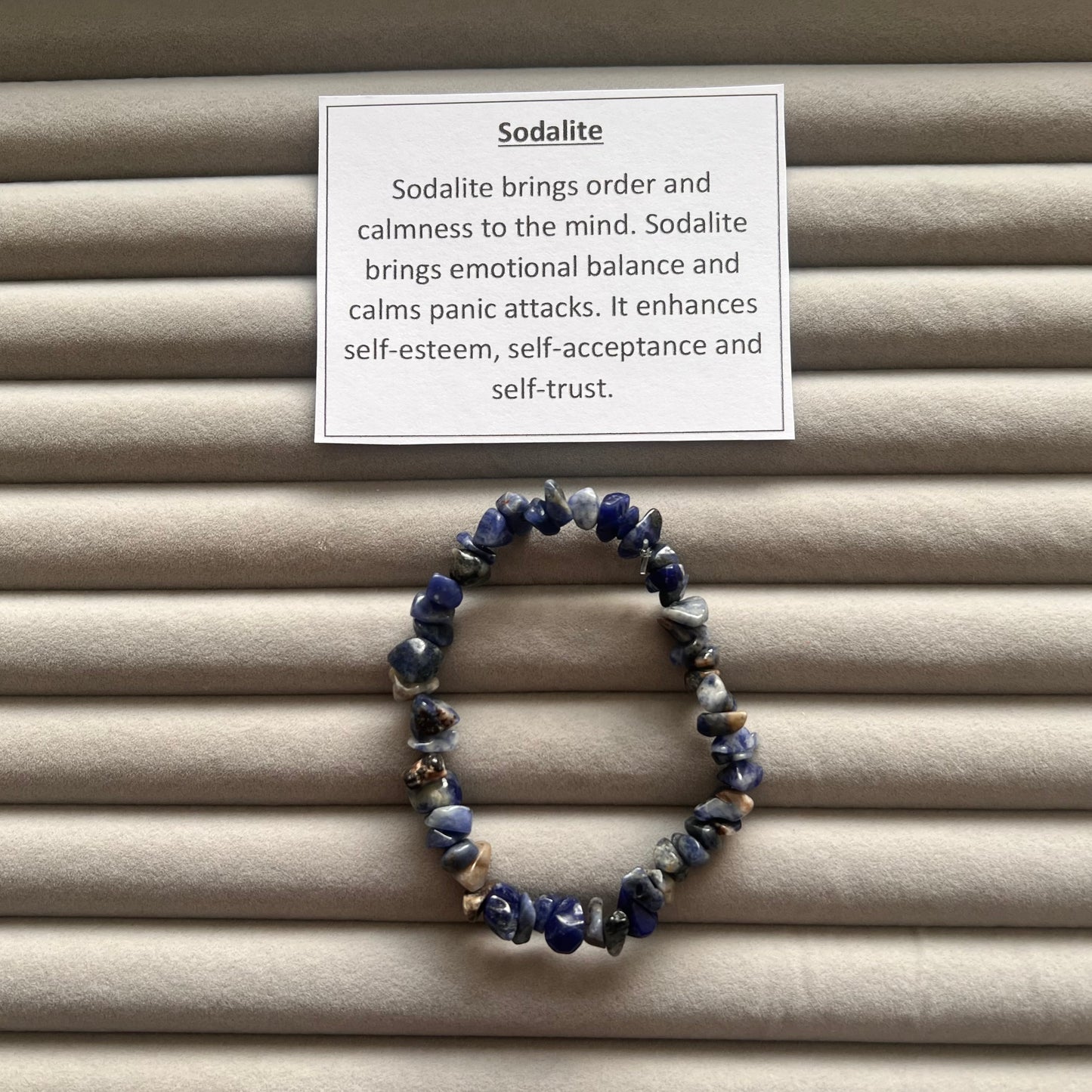 Sodalite Chip Bracelet