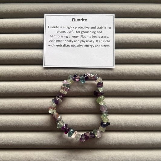 Fluorite Chip Bracelet