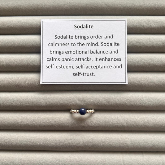 Sodalite Sterling Silver Ring