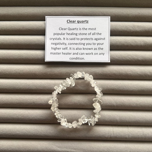 Clear Quartz Chip Bracelet
